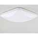 EnviroLite LED 10.75 inch White Puff Flush Mount Ceiling Light